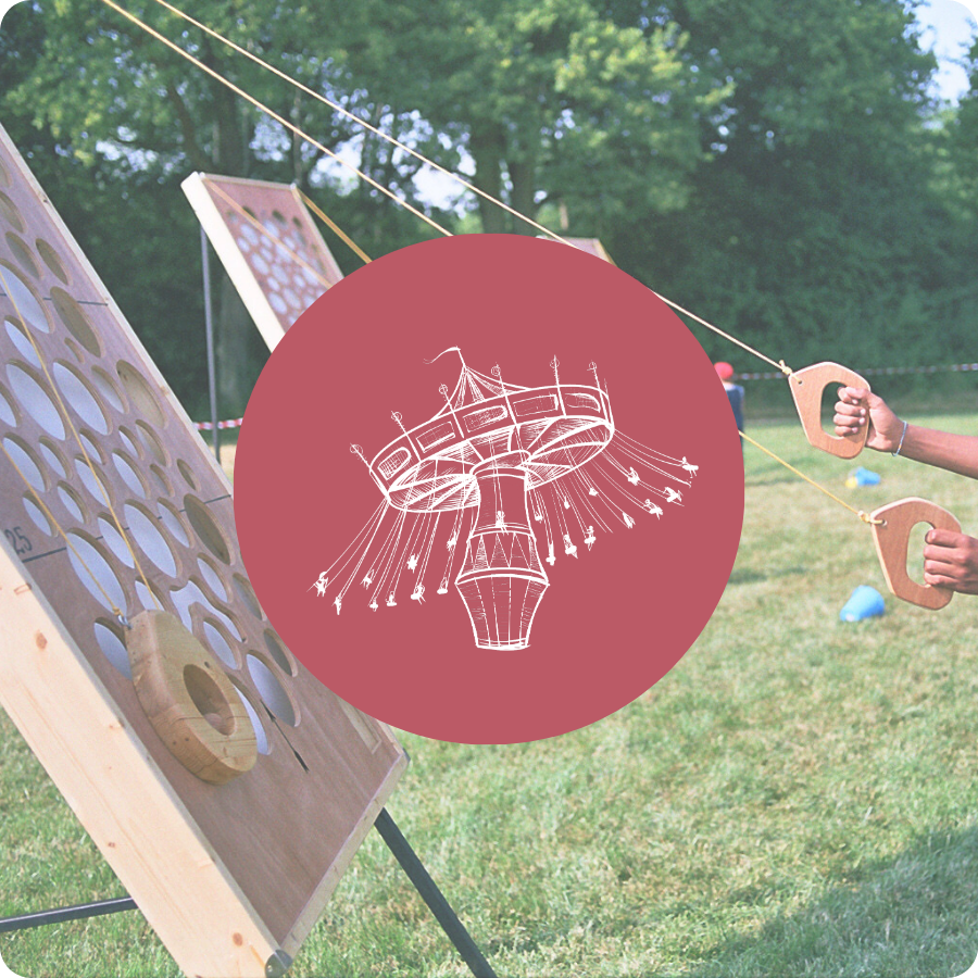 Photo catalogue forain avec picto