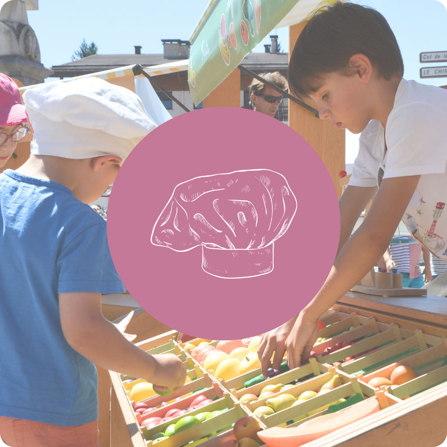 Photo catalogue gastronomie avec picto